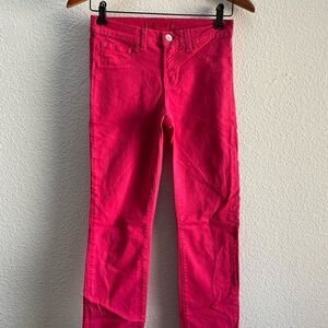 J Brand Jeans Skinny Leg Shock Pink 25 811K120